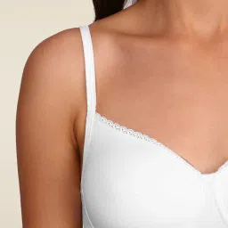 Jockey White Non-wired Padded Bra - 1723 image 5