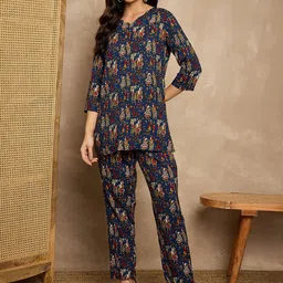 TANISHA Printed Top With Trousers Co-Ords-picture-33