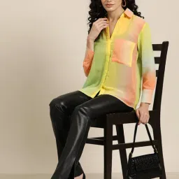 Qurvii Multicolor Regular fit Shirt image 4