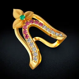 Joyalukkas Gold 22K Floral Vanki Ring for Women-picture-129