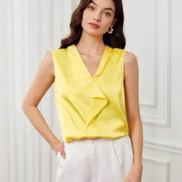 Kotty Yellow Regular Fit Top-image-0