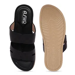 ASHO WITH FASHION MADE GLOBAL Women Textured Laser Cuts Open Toe Flats image 5