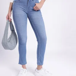 glitchez Women Slim Fit Light Fade Stretchable Jeans-image-7