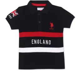 U.S. Polo Assn. Kids Blue & White Cotton Striped Polo T-Shirt-picture-29