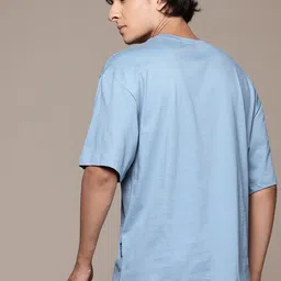 The Roadster Lifestyle Co. Brand Logo Print Relaxed Fit Pure Cotton T-shirt image 4