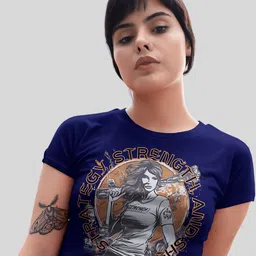 Tee Fusion Women Printed Slim Fit T-shirt-image-98