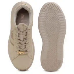 U.S. Polo Assn. Women's Beige Sneakers image 3