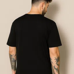 Be Crazy Men Graphic Printed Round Neck Cotton Relaxed Fit T-shirt image 4