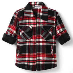 Noddy Full Sleeves Checked Shirt - Red-image-62