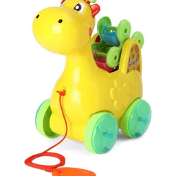 United Agencies Pull Along Giraffe Toy - Yellow-image-35