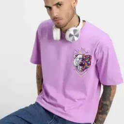 Unicus Apparel Men Graphic Printed Round Neck Cotton Oversized T-shirt image 5