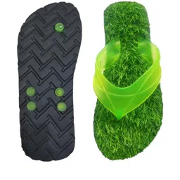 LIFA TRADERS Men Green Synthetic Slip On Comfort Sandals image 3