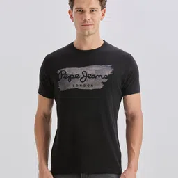 Pepe Jeans Brand Logo Printed Pure Cotton Slim Fit T-shirt-picture-21