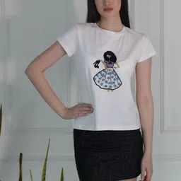 Ashtag Women Printed T-shirt-picture-14