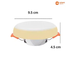 Orient 6 W Rainbow Round Recess Downlighter White & Warm White (Pack of 2) image 2