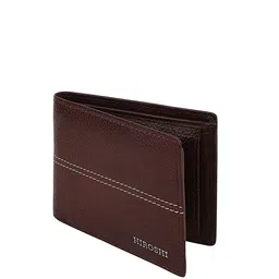 HIROSHI Men Leather Two Fold Wallet image 2