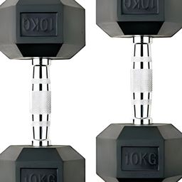 HackerX Set Of 2 Fixed Weight Dumbbell -10Kg Each-picture-12
