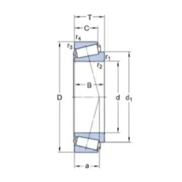 KOYO Tapered Roller Bearing, Inner Dia 51 mm, Outer Dia 83 mm, Width 22 mm, HI-CAPLM104949/11 image 2