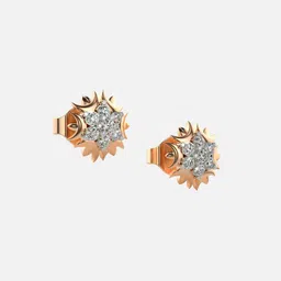 VALANOVA 14Kt Rose Gold 0.21 Carat Lab Grown Diamond Earrings-picture-24