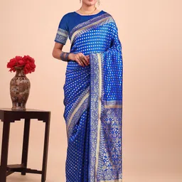 SAREEFLAME Woven Design Zari Art Silk Kanjeevaram Saree-picture-32