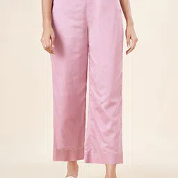 AKKRITI BY PANTALOONS Women Solid Parallel Trousers-image-2