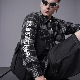 SOKO STREET Checked Pure Cotton Casual Shirt-image-82