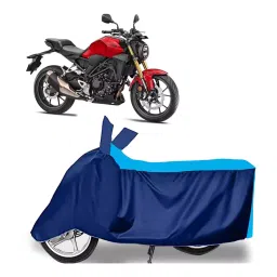 Auto Pearl Two Wheeler Cover for Honda CB - Cyan, Blue-picture-14