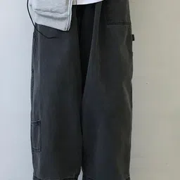 StyleCast x Revolte Men Wide Leg Light Fade Jeans-picture-32