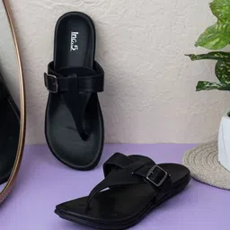 Inc 5 Women Open Toe Flats with Buckles-picture-27