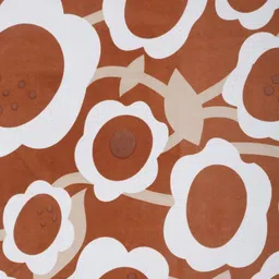 KLOTTHE Rust Abstract Printed 300 TC Bedsheet With 2 Pillow Covers 2.50 m x 2.25m image 5