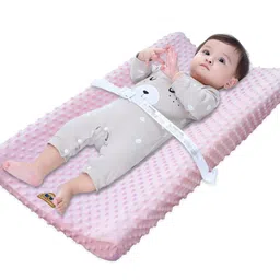 BlueSnail Ultra Soft Minky Dot Chaning Pad Cover 2 Pack (Gray+Pink, 2 Pack) image 5