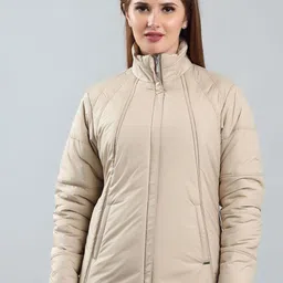 Spirit Women Stand Collar Solid Lightweight Open Front Jacket-image-77