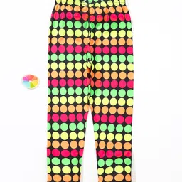 Kookie Kids Full Length Leggings Circle Print - Black-image-12