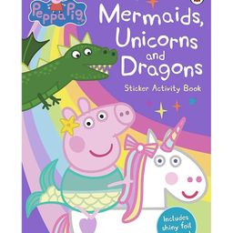 penguin random house Peppa Pig Mermaids Unicorns & Dragons Sticker Activity Book - English-picture-1