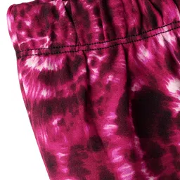 CrayonFlakes Knit Tie Dye Flared Leggings - Maroon image 4