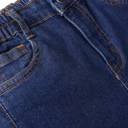 arias by lara dutta Arias Cotton Woven Full Length Washed Stretchable Jeans With Rhinestones Embellishment - Blue image 4