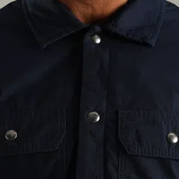 Tommy Hilfiger Men Solid Spread Collar Cotton Casual Shirt image 3