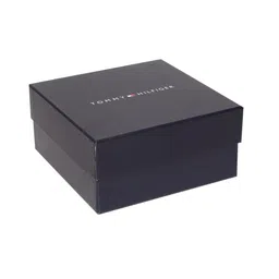 Tommy Hilfiger Men Navy Blue Textured Leather Formal Belt image 3