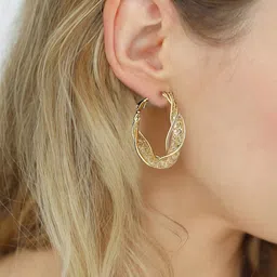 PolluxCraft Contemporary Hoop Earrings image 4