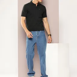 FROSEN FOX Solid Polo Collar T-shirt image 2