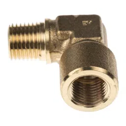 Legris Brass Pipe Fitting 90° Threaded Elbow Male R 1/4 inch to Female G 1/4in, 0144 13 13 (Pack of 5 Pcs) image 2