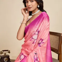 Mitera Floral Printed Saree image 5