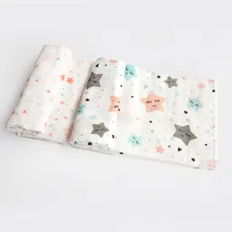 Yellow Doodle Organic Cotton Swaddle Wrappers Pack of 2 - Grey-image-21