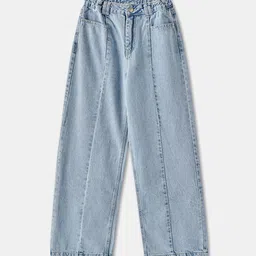 R&B Girls Regular Fit Mid-Rise Heavy Fade Jeans-picture-28