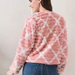 TJ FASHION Women Checked Lightweight Tailored Jacket image 3