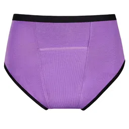 SuperBottoms Maxabsorb Bamboo Cotton Pack Of 2 Solid Stain Proof 8Hr Absorbent Period Panties - Lilac image 3