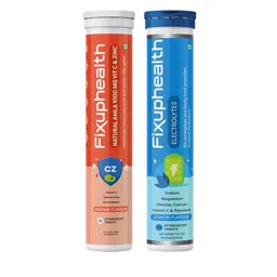 Fixuphealth Set Of 2 Amla 1000mg Vit C Effervescent &Immunity Booster Electrolyte Tablets-image-36