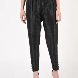 FLOREOS Women Textured Comfort Easy Wash Trousers-picture-32