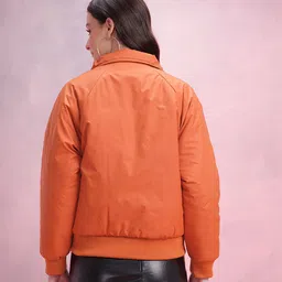 DressBerry Spread Collar Bomber Jacket image 2