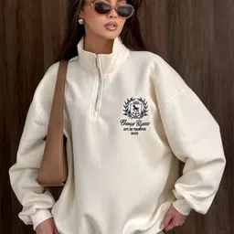 LULU & SKY Women Graphic High Neck Zip Sweatshirt-picture-37